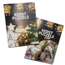 Kerst puzzelboek of placemat set